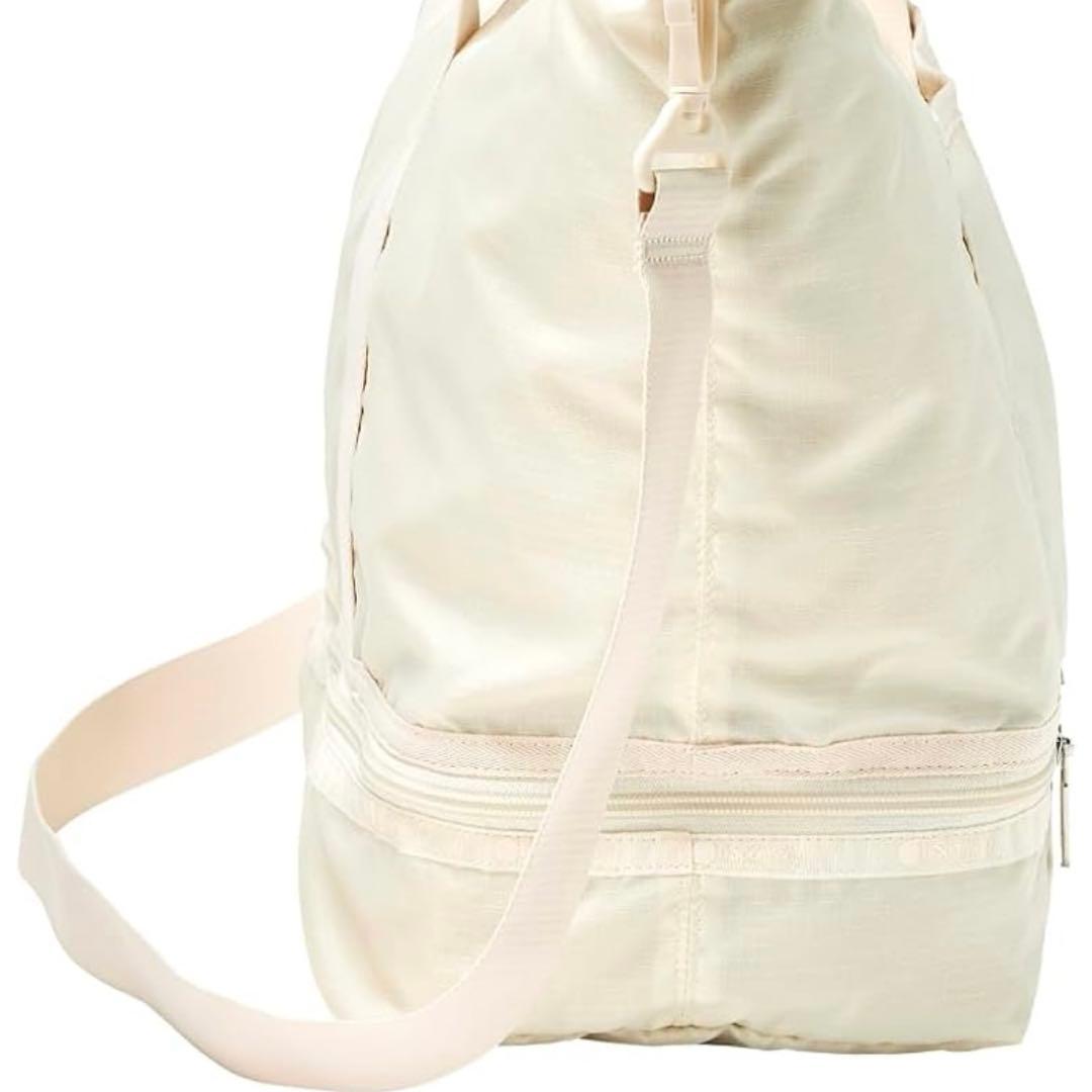 新品未使用★レスポートサック ボストンバッグ ジムバッグ レッスン 旅行 白