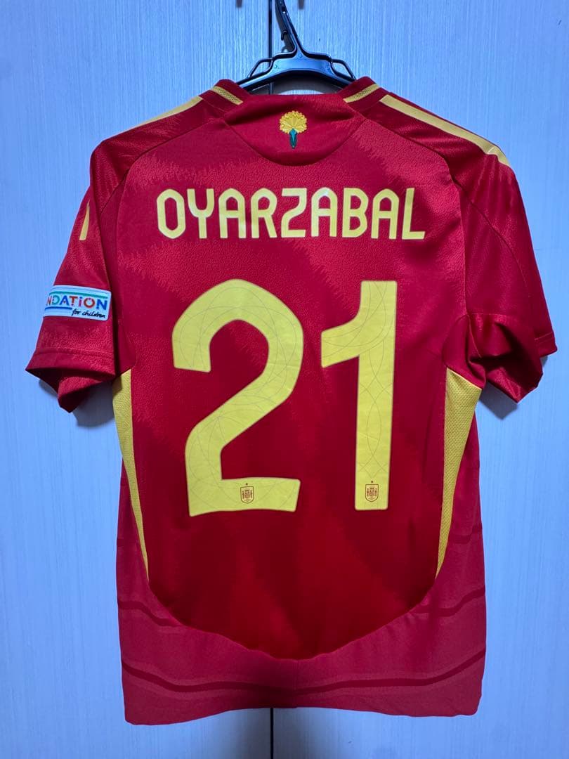 【正規品】スペイン代表　ユニフォーム　21番　オヤルサバル　オーセンティック