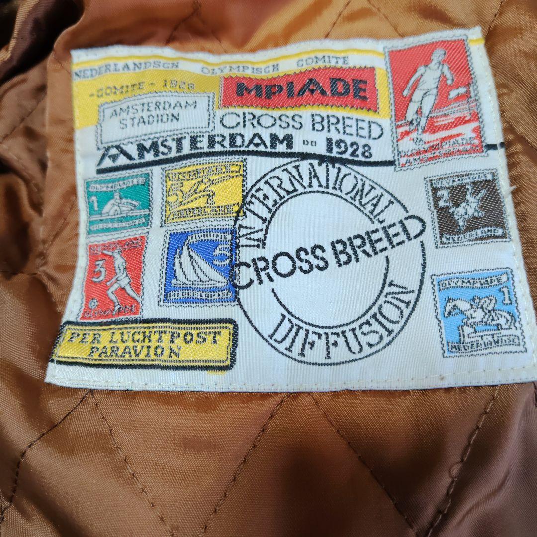 CROSSBREEDブラウン レザージャケット