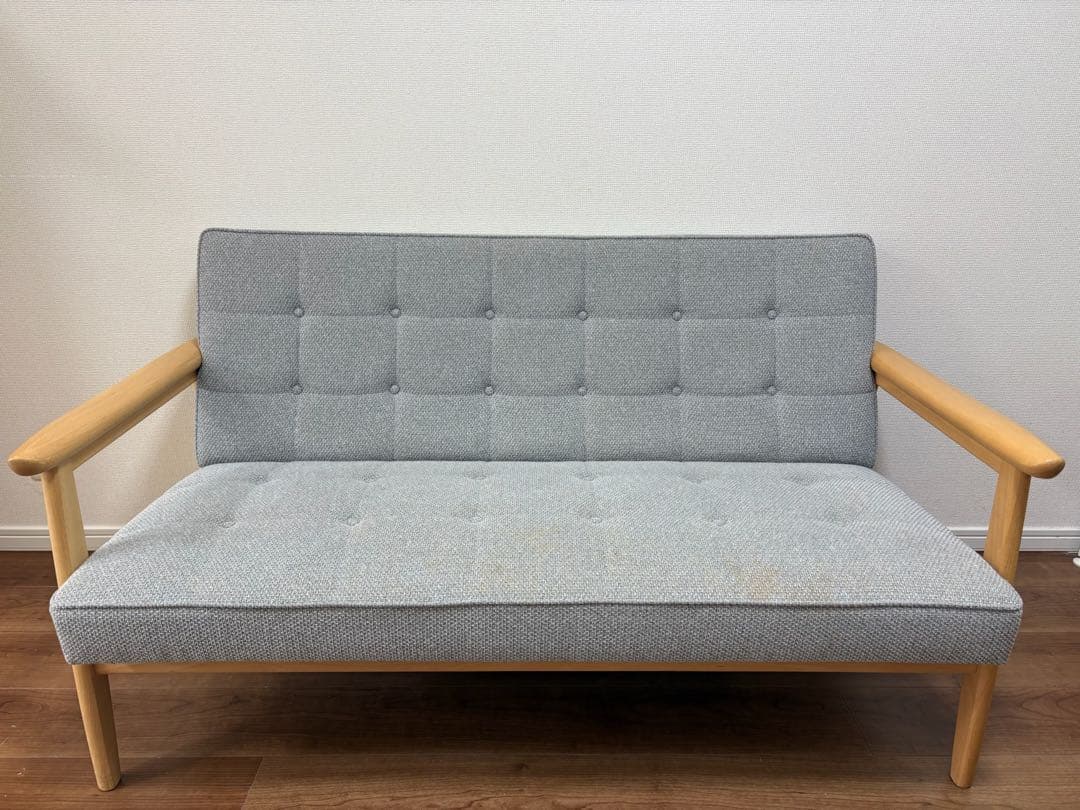 カリモク60 Kチェア 2シーター ミストグレー