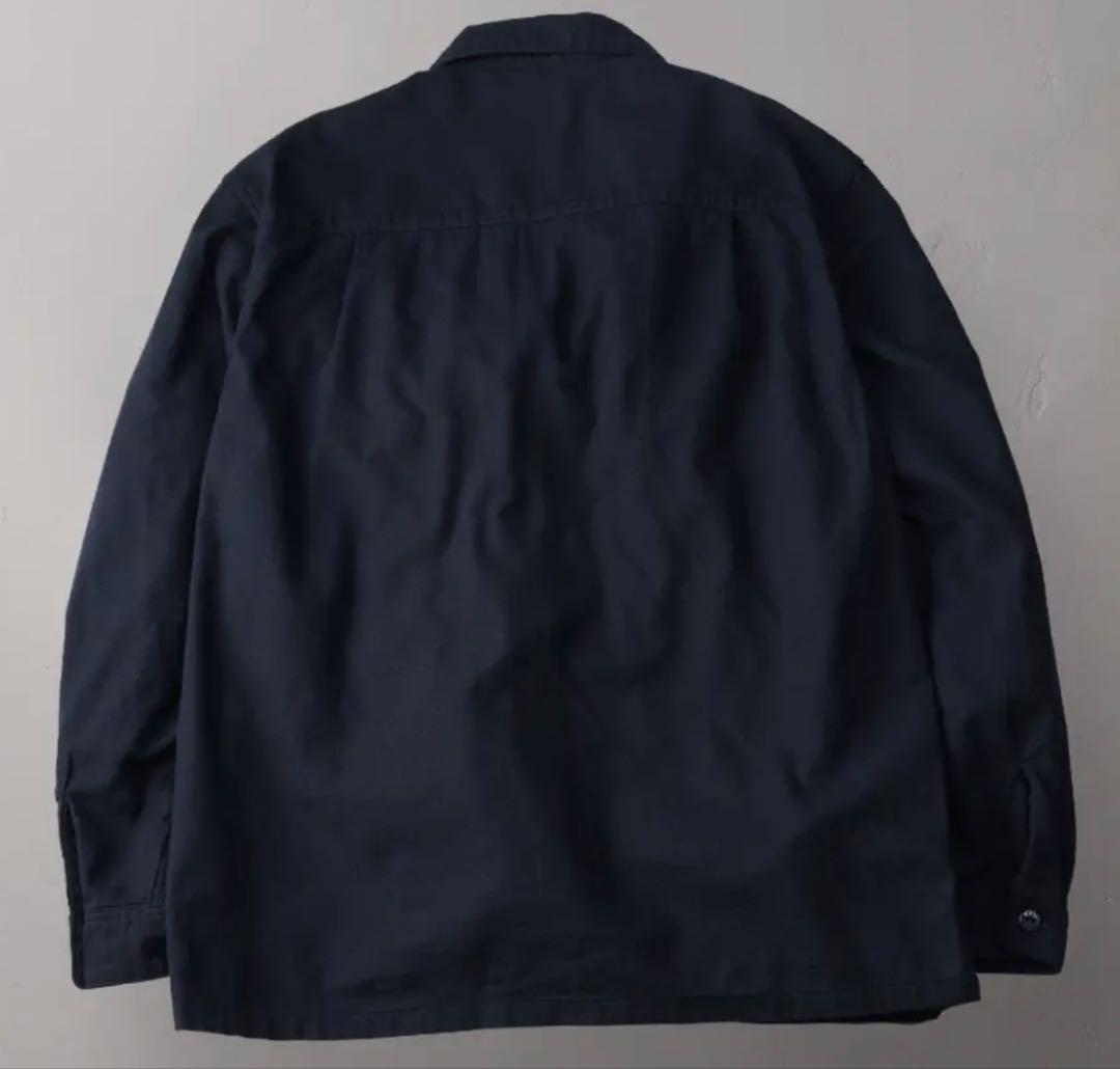 オープンカラーツイルシャツ FN-SCR-014LSILK NEP SHIRT