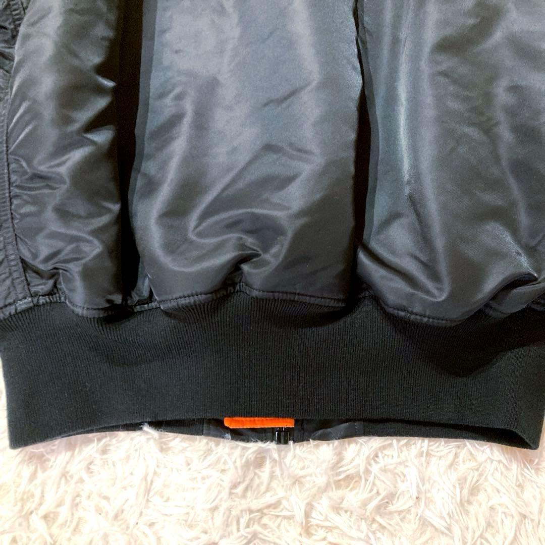 【美品】【現行】 アルファインダストリーズ　MA-1 Lサイズ　ブラック