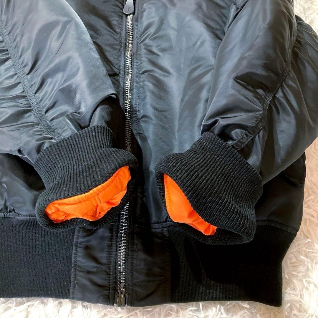 【美品】【現行】 アルファインダストリーズ　MA-1 Lサイズ　ブラック