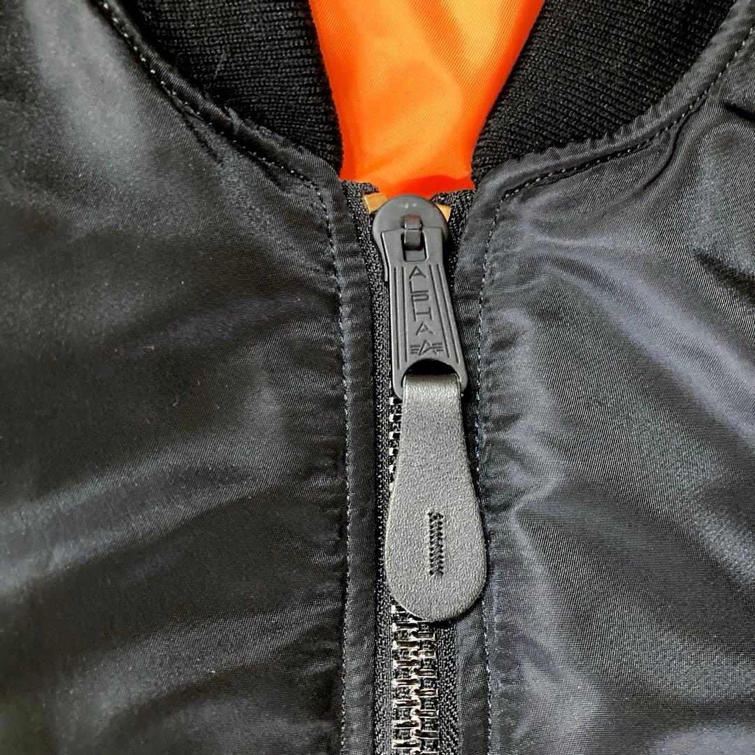 【美品】【現行】 アルファインダストリーズ　MA-1 Lサイズ　ブラック