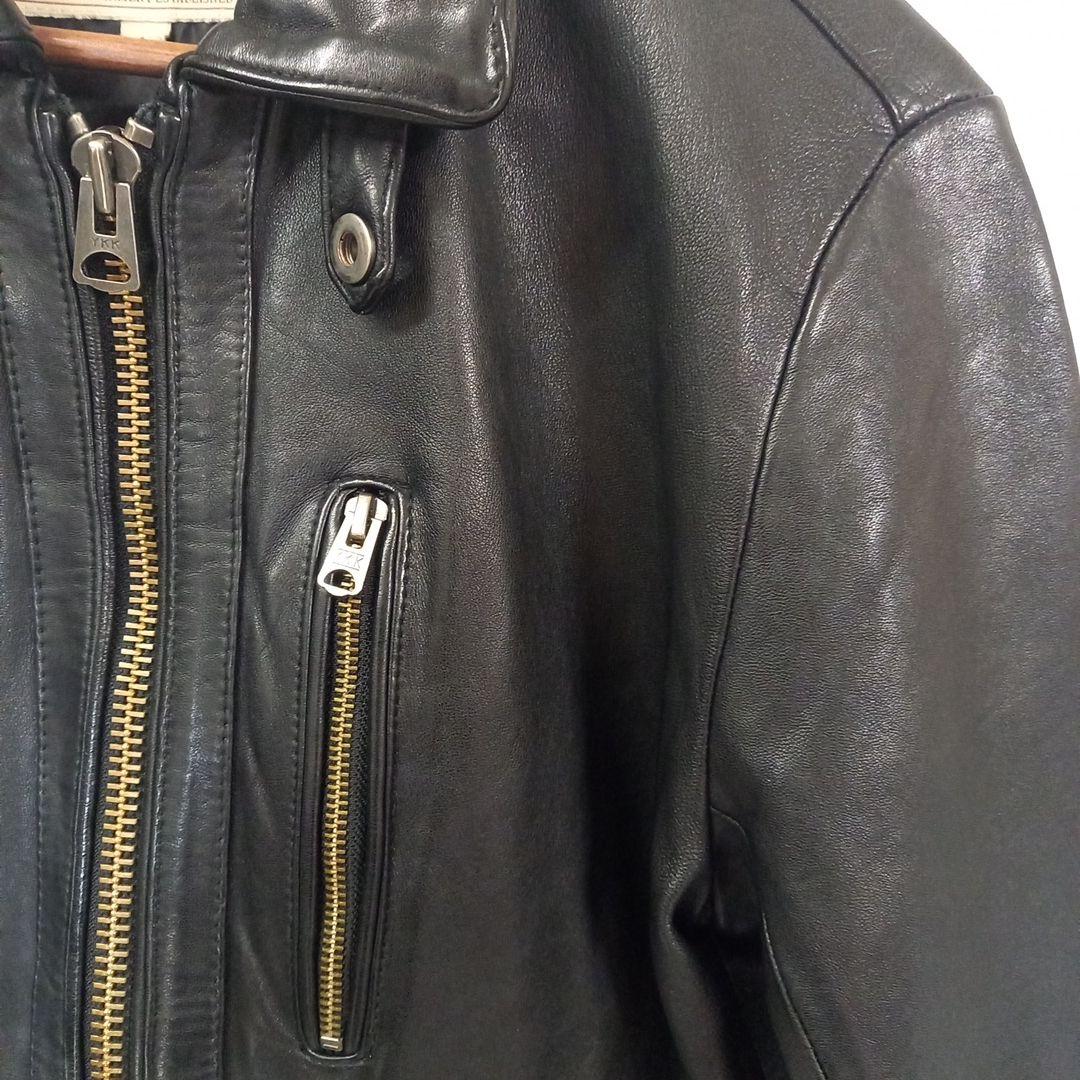 スーパーセール明日まで！AVIREXブラック羊革ライダースジャケット Lサイズ