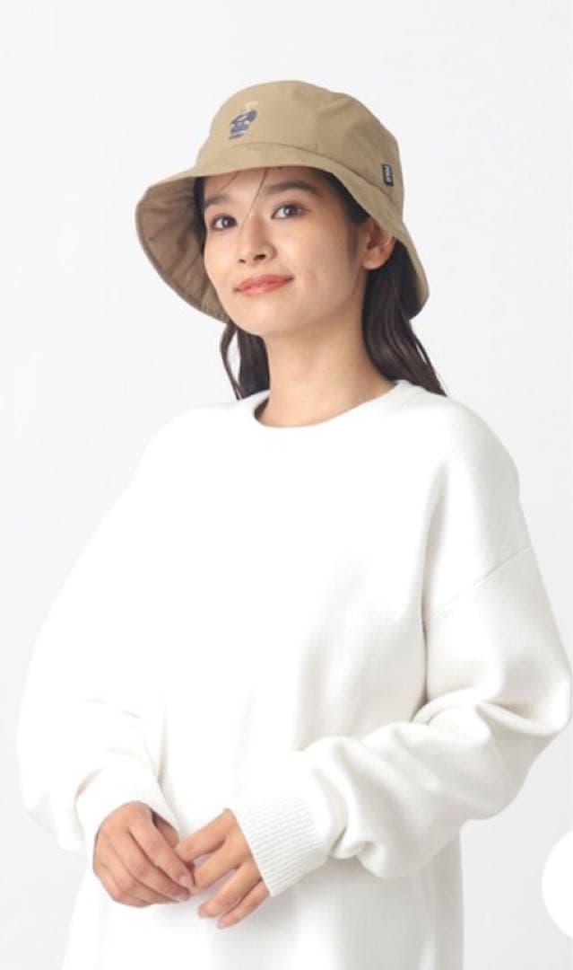 新品◎ポケッタブル レインハット”POLO BEAR”ベージュ