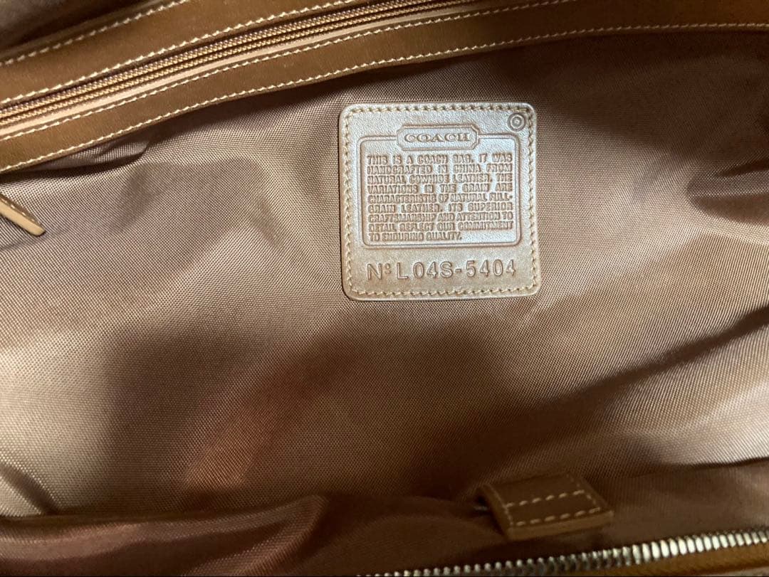 COACHのトラベルボストンバッグ