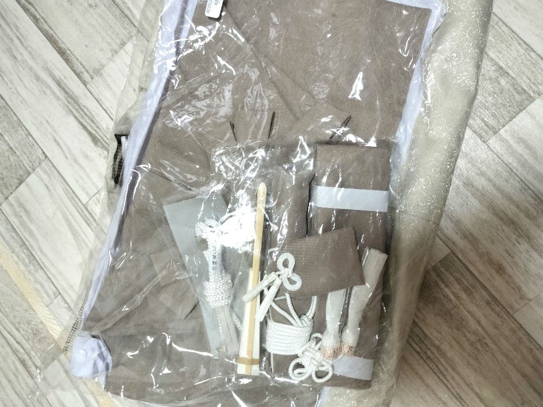 送料込　新品未使用　七五三　男の子　淡色系　着物　韓国風　5歳　被布