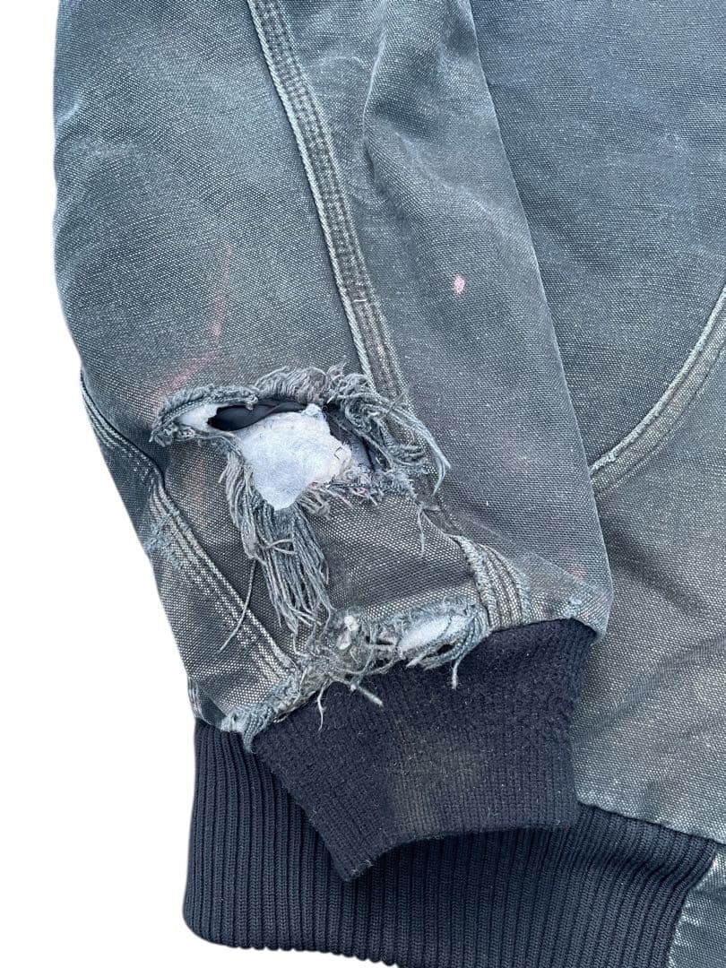 Carhartt アクティブパーカー ブラック L フェード ボロ 雰囲気系