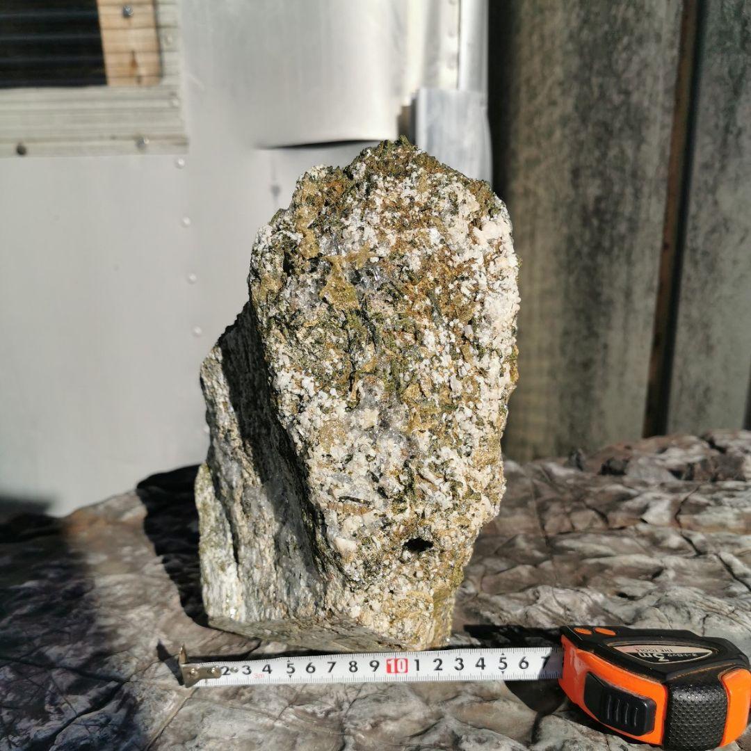グリーンエピドート　原石　11.6キロ　鑑賞石　石　置物　オブジェ　インテリア