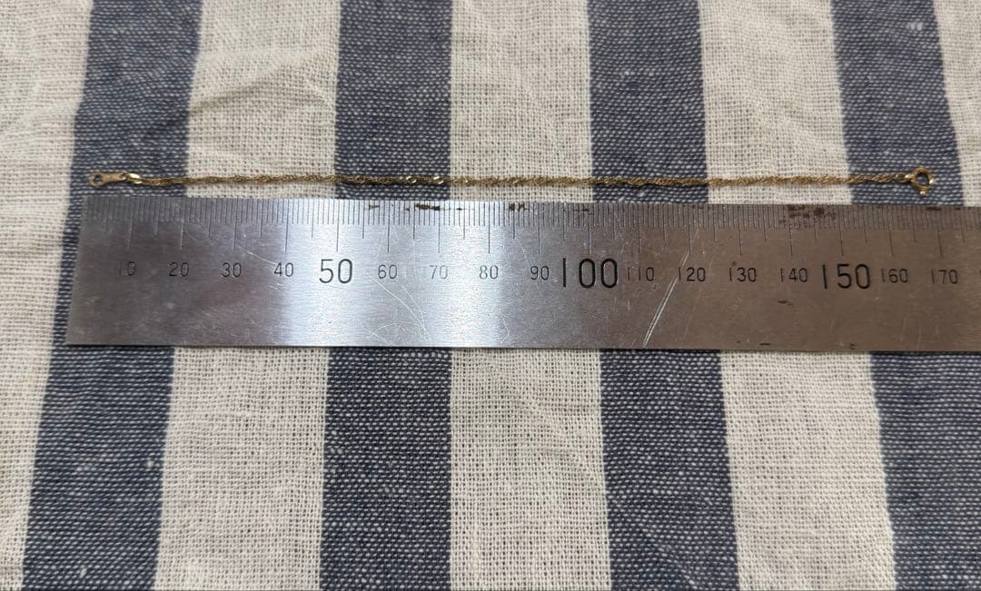 K18スクリューチェーンブレスレット