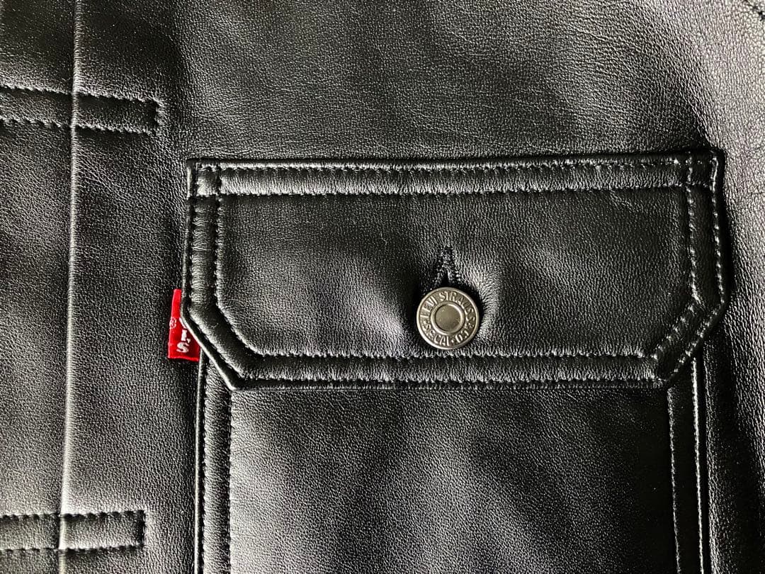 Levi's PREMIUM BLACK LEATHER JACKET M 本革