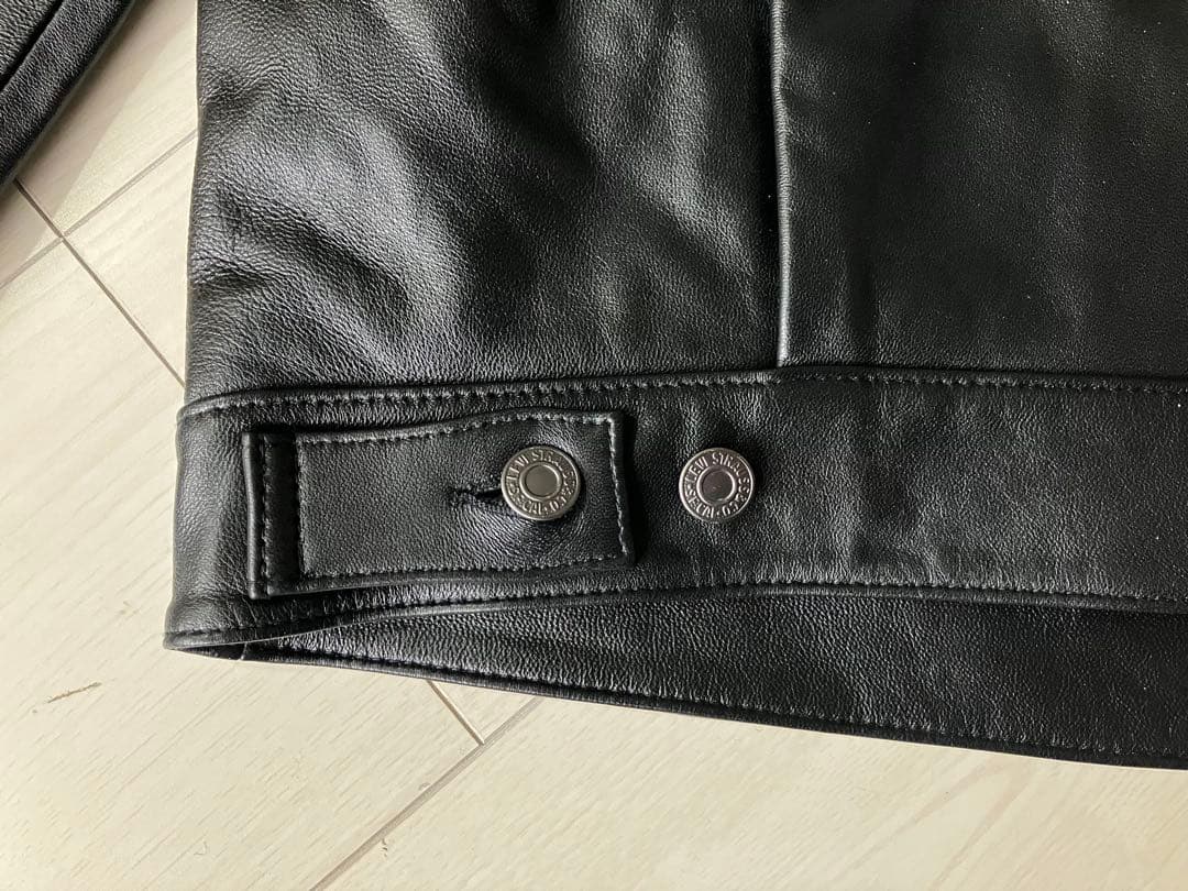 Levi's PREMIUM BLACK LEATHER JACKET M 本革
