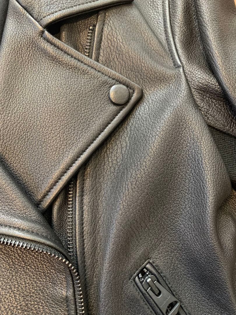 値下　マッカージュ　ブラックレザー　ライダースジャケット