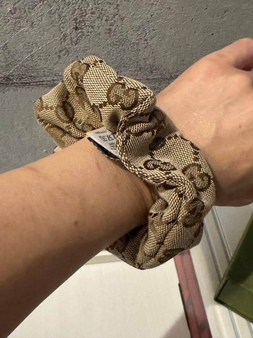 ゆう　 GUCCI GGパターン シュシュ