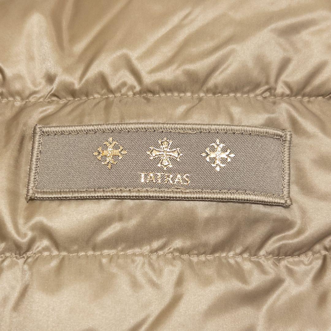 スマイル様タトラス ノーカラーダウンジャケット ライトブラウン 03