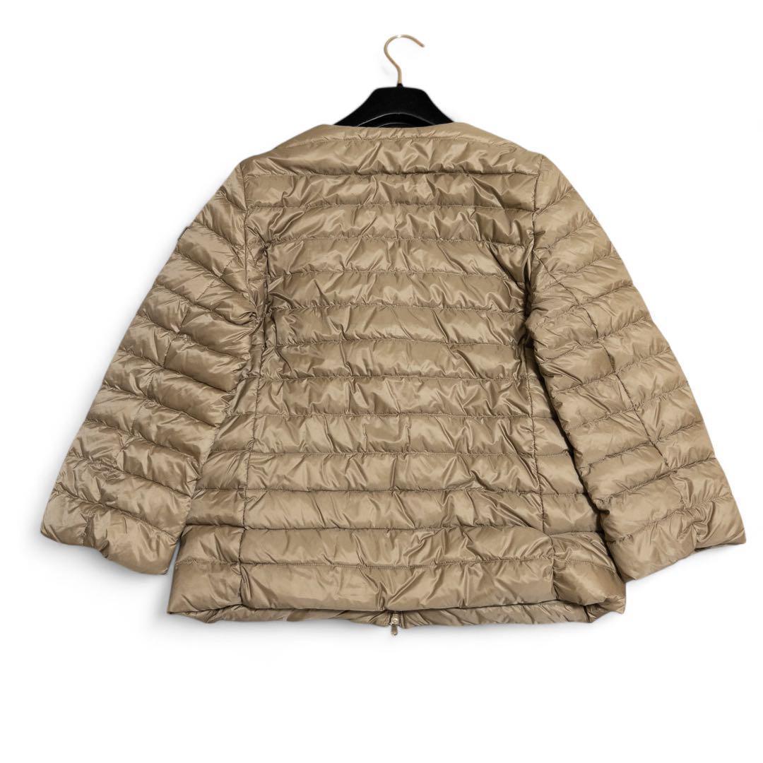 スマイル様タトラス ノーカラーダウンジャケット ライトブラウン 03