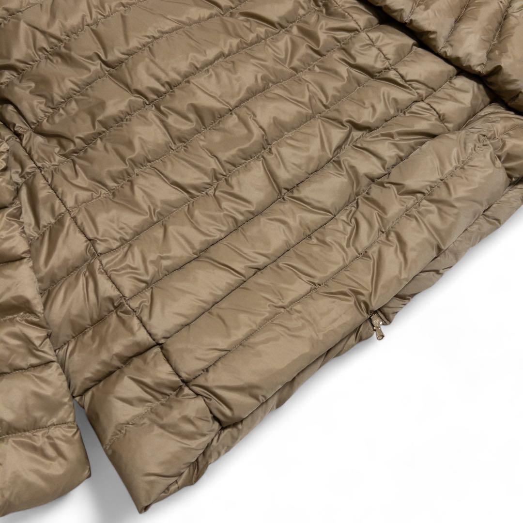 スマイル様タトラス ノーカラーダウンジャケット ライトブラウン 03