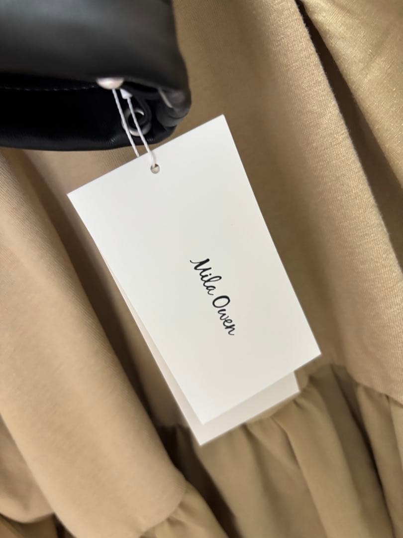 Mila Owen ミラオーエン ステンカラーフェイクレザーブルゾン アウター