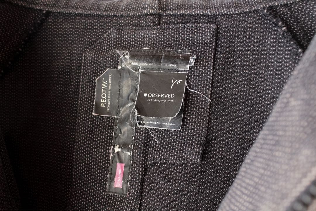 90s-00s AG アクティブジャケット ダックジャケット フードパーカーXL