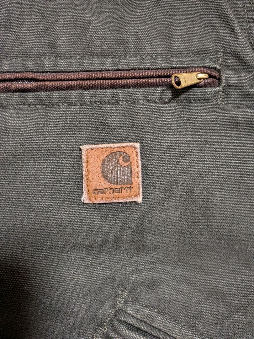 カーハートデトロイトジャケットj97 mos　モスグリーン　S seize
