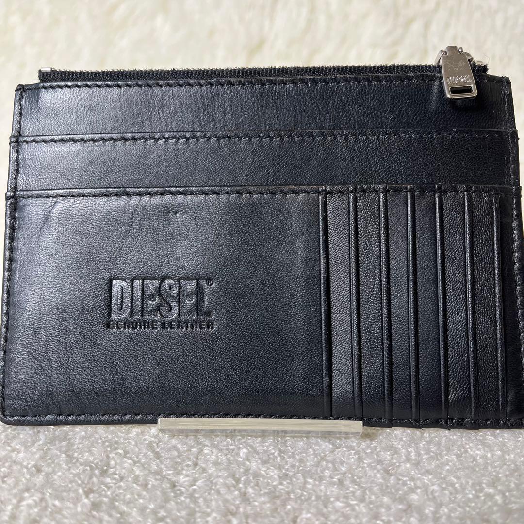 美品　DIESEL レザー　現行　ケース　カードケース　ミニウォレット