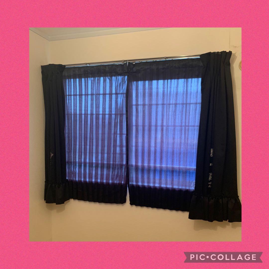 【即購入可】Rady 100×200 ドレープカーテン レースカーテン set