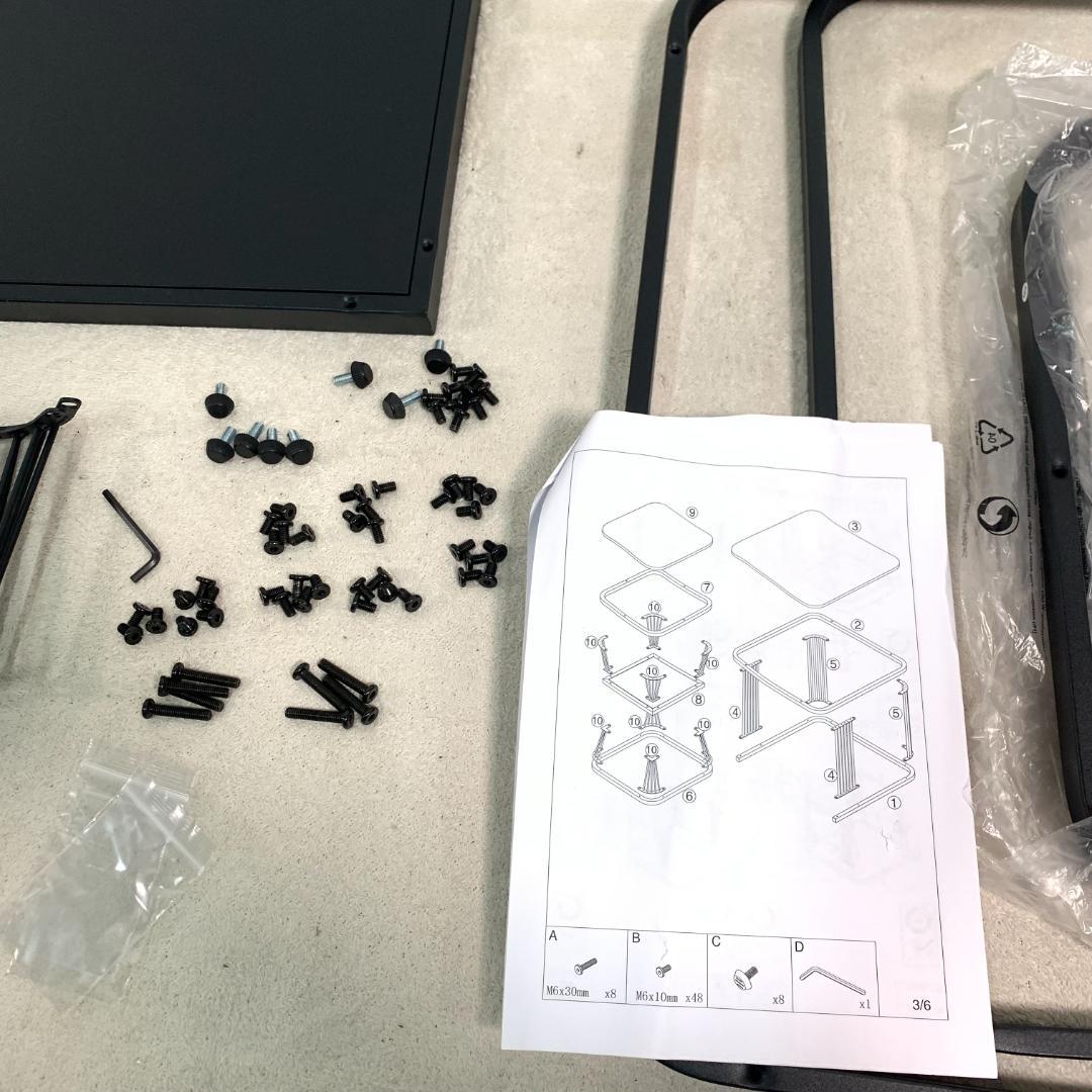 訳あり新品センターテーブル 大理石風 ローテーブル 入れ子式1391-160