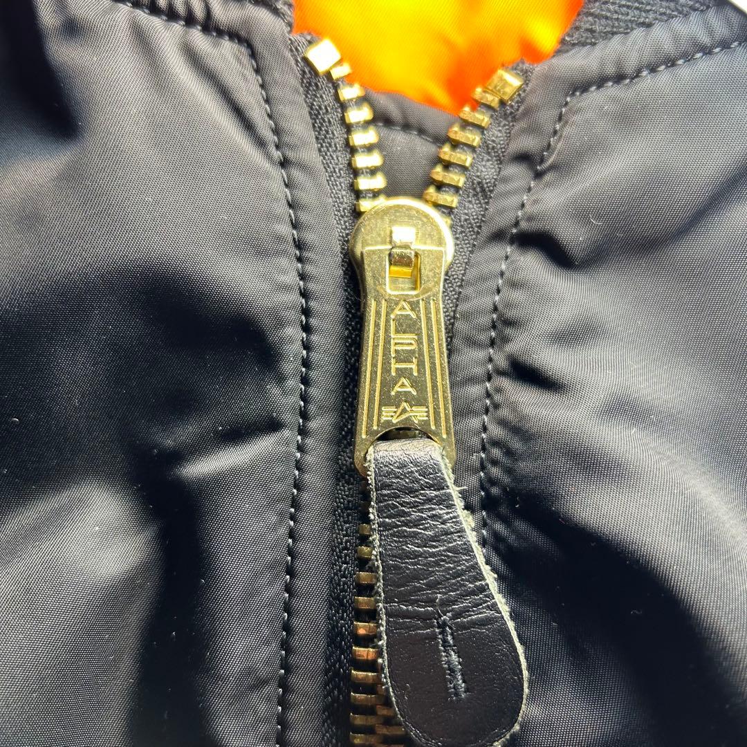 90s alpha industries ma-1 フライトジャケット　ブラック