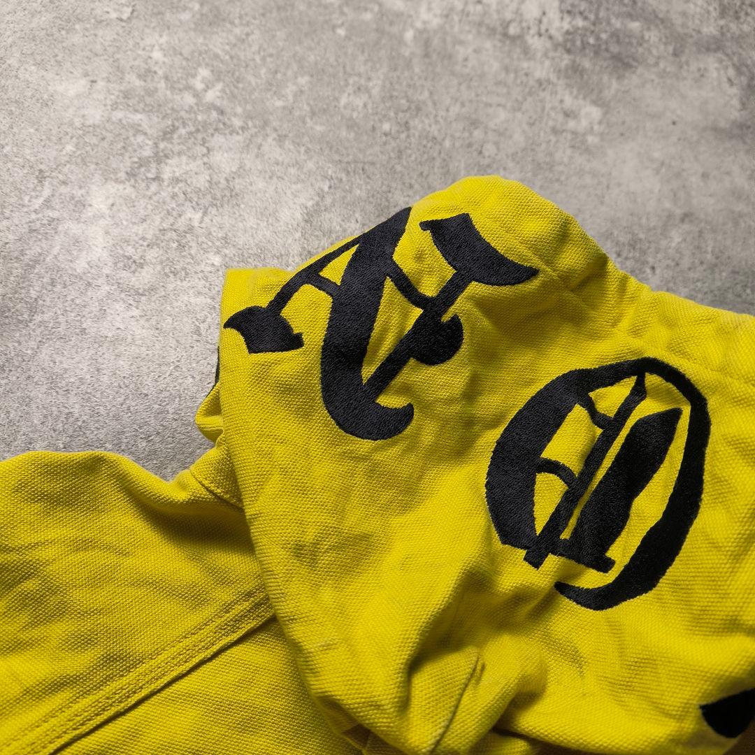 VLONEヴィーロンダック地アクティブジャケットグランジイエロー短丈フーディー