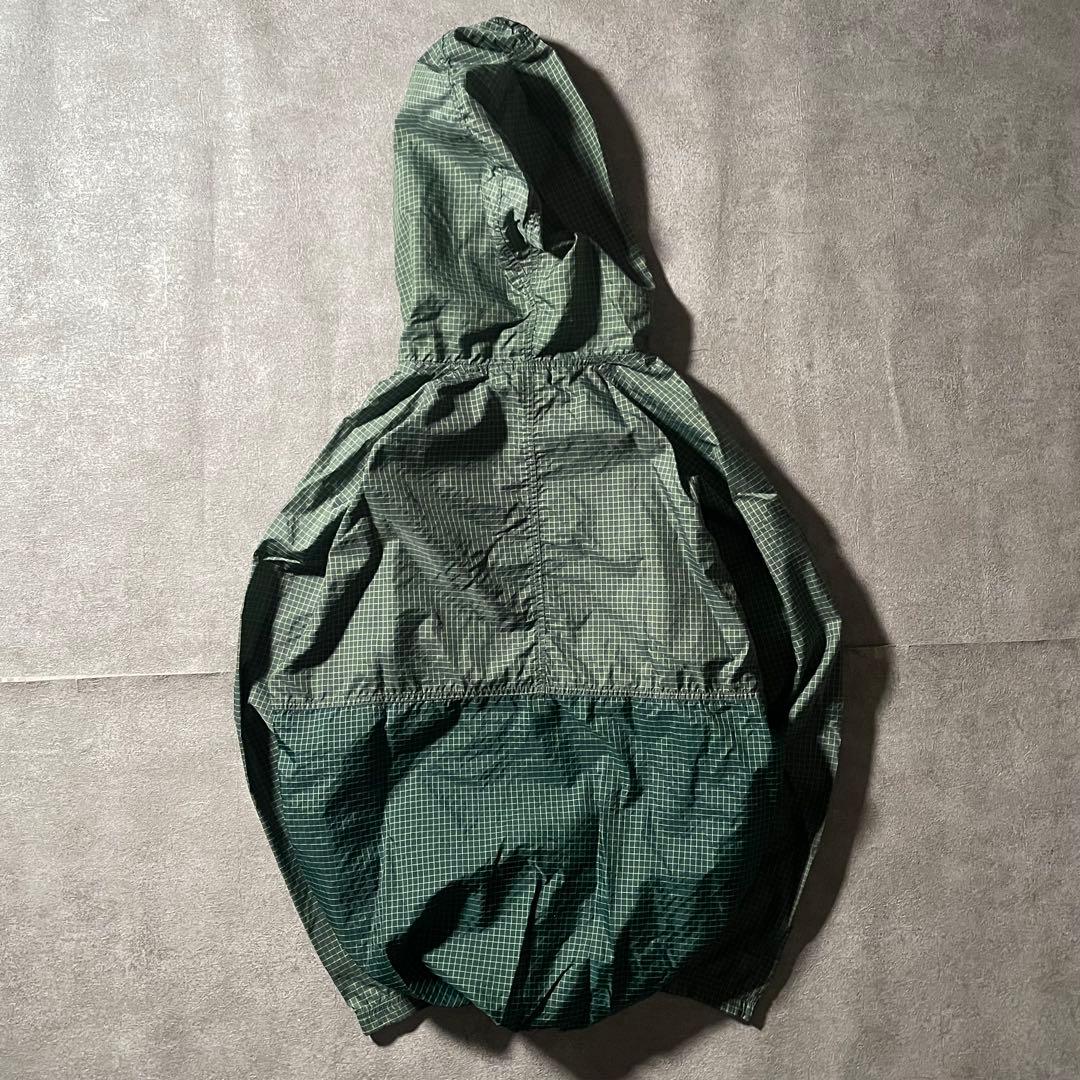 90s NIKE ACG アノラックパーカー チェック パッカブル 緑