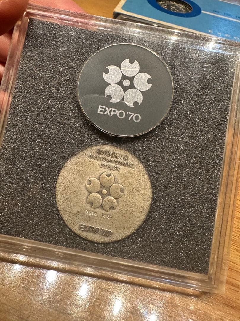 '70　日本万博博覧会記念メダル 5セット売り（銀貨2個＋太陽の塔など）