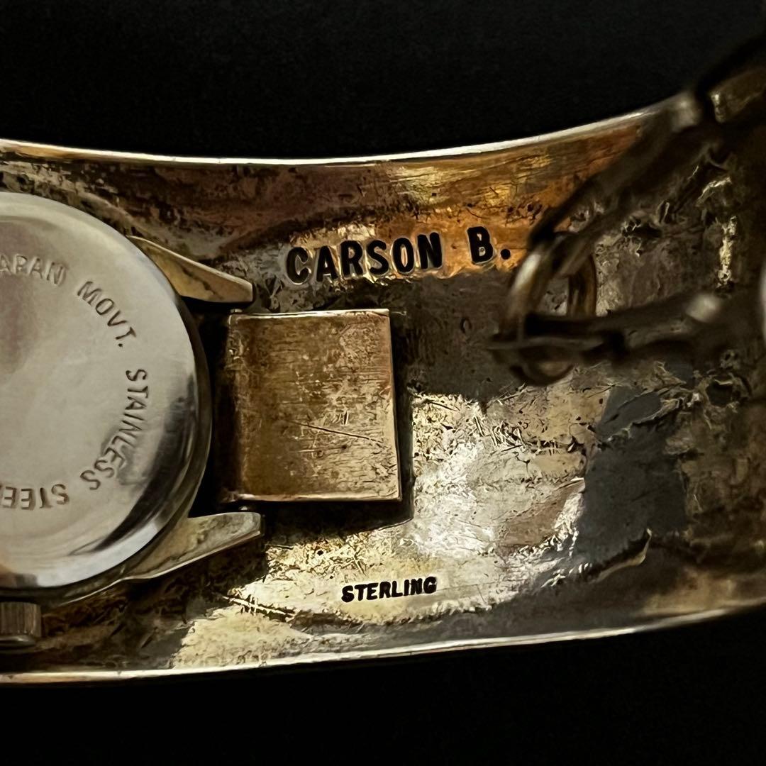 Carson B. バングルウォッチ スターリングシルバー ヴィンテージ ナバホ