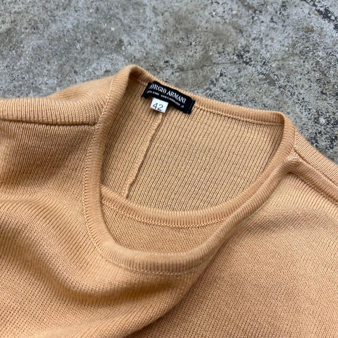 1981AW Giorgio Armani / フリンジ ニット トップ