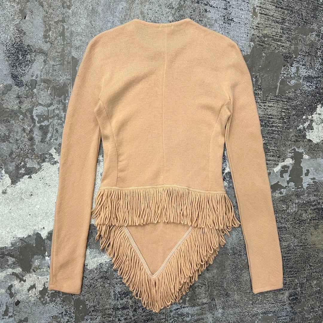 1981AW Giorgio Armani / フリンジ ニット トップ