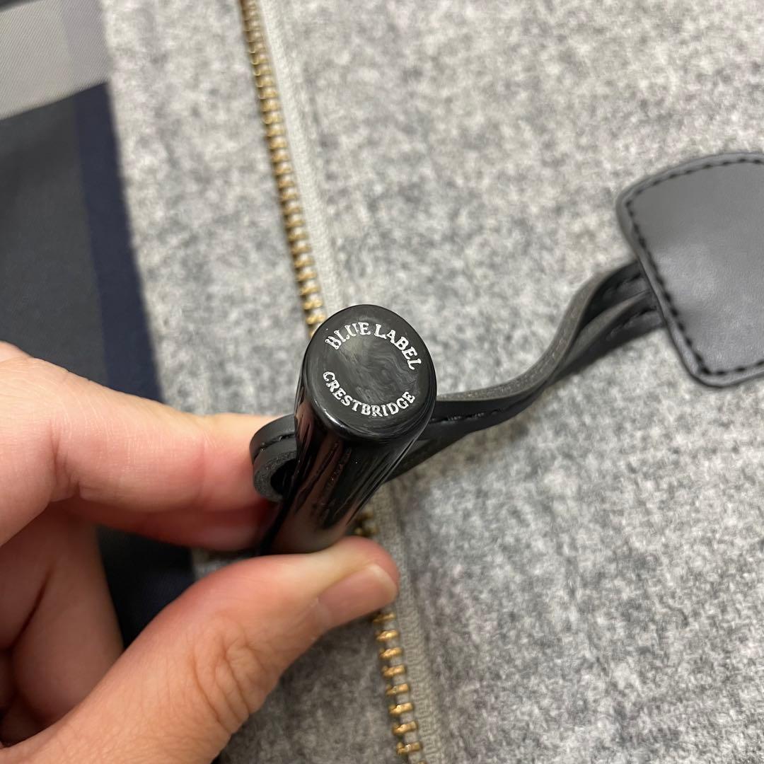 【極美品】ブルーレーベルクレストブリッジ ダッフルコート チェック グレー M