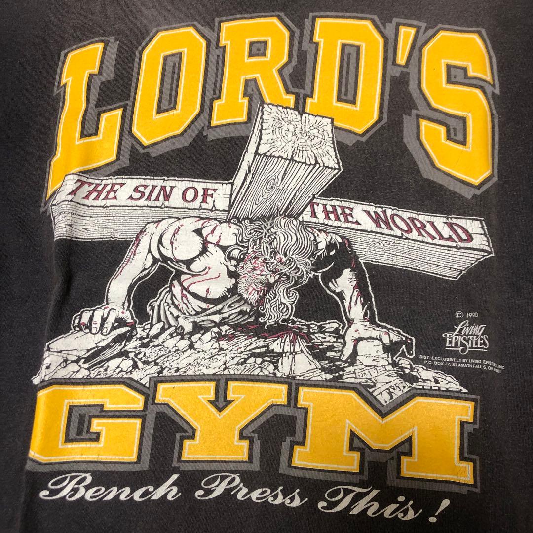 90s 激レア　LORDS GYM ローズジム ジーザス　Ｔシャツ