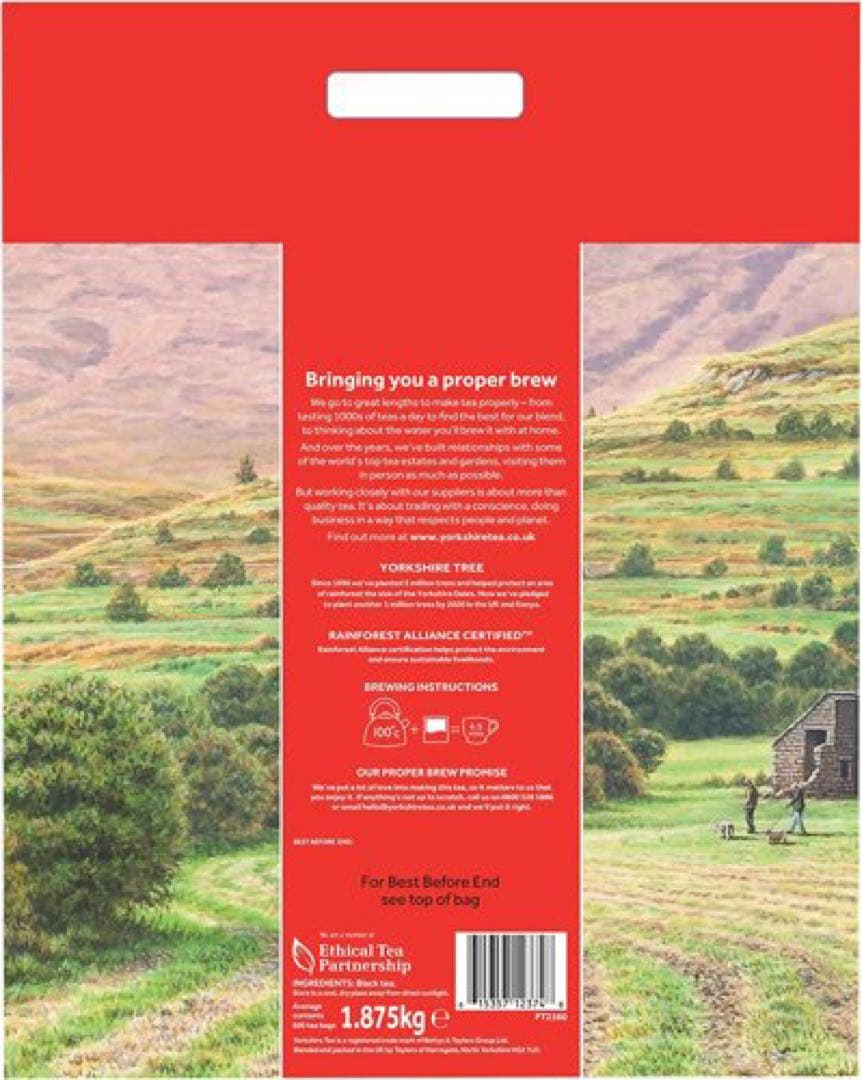 【期間限定】Yorkshire Tea 600袋　ヨークシャーティー 1875g