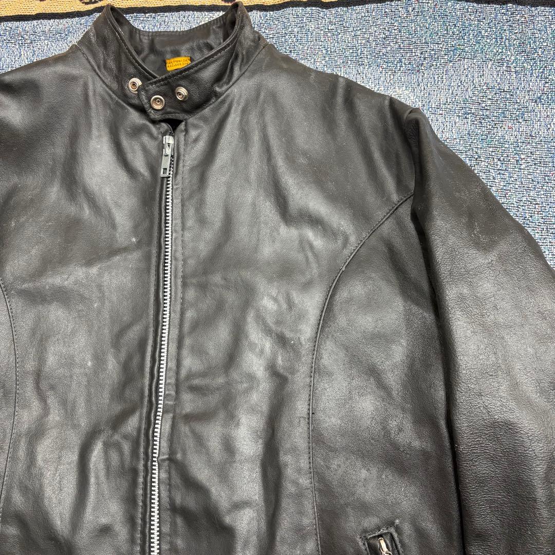 70s ストア系 Sears シアーズ シングルライダースレザージャケット