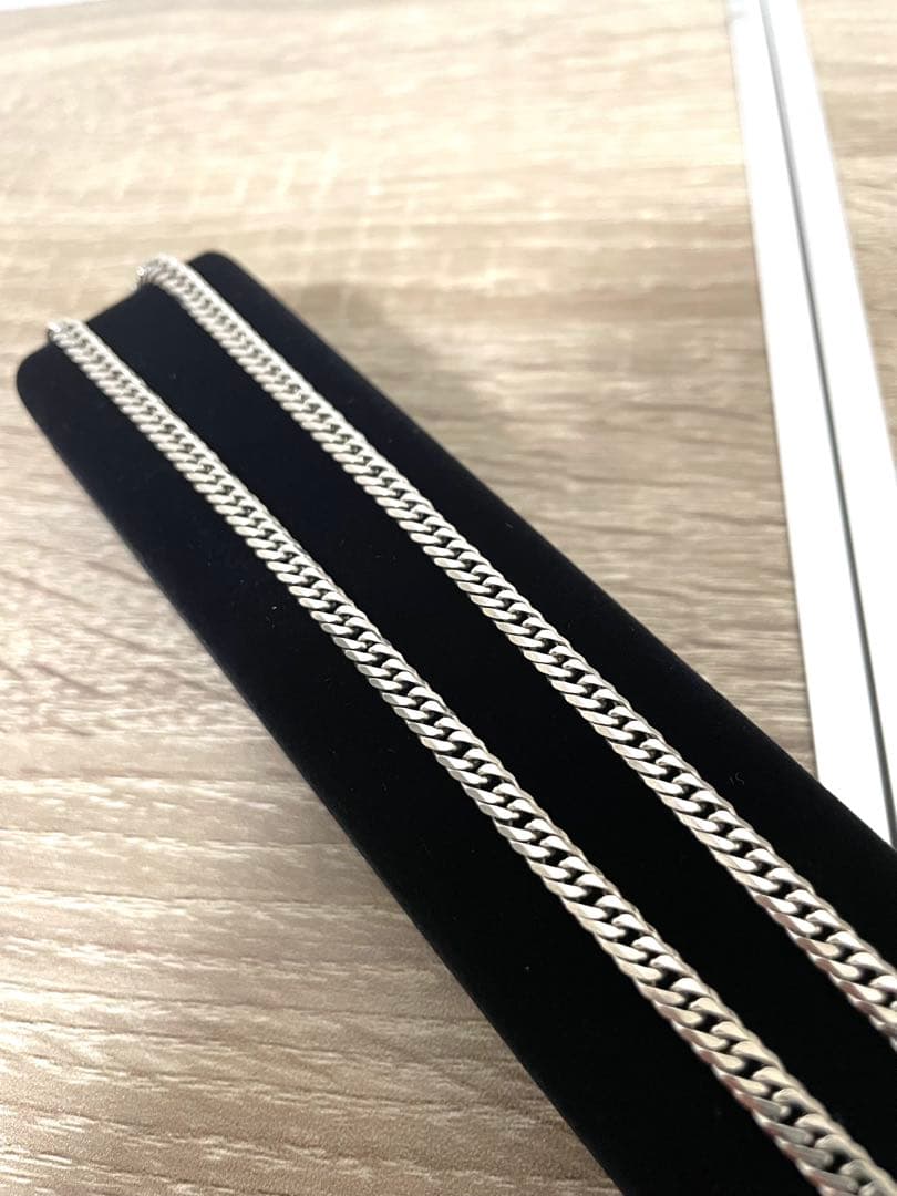PT850 喜平 ネックレス 6面ダブル 約30g 刻印有