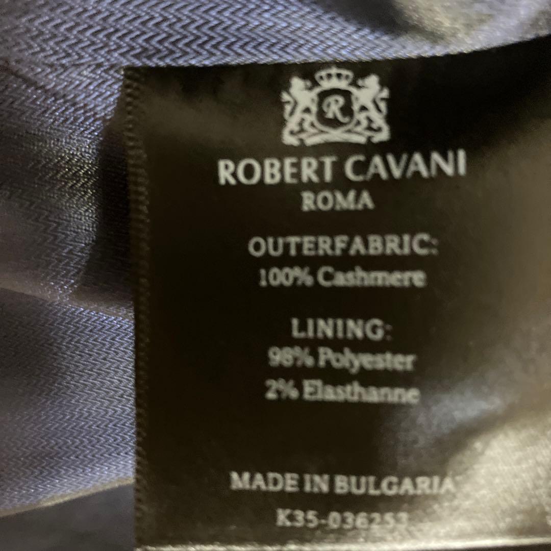 【新品】ROBERT CAVANI カシミア100％ チェスターコート M 紺