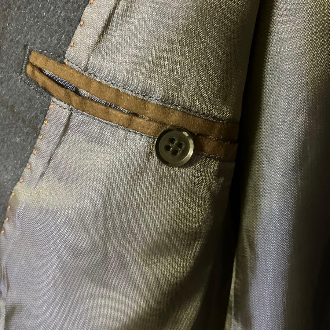 【新品】ROBERT CAVANI カシミア100％ チェスターコート M 紺