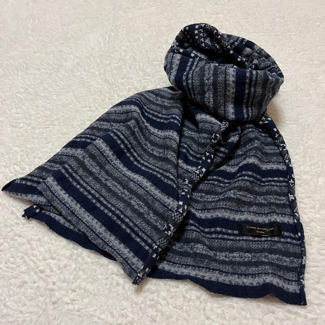 田中オムCOMME des GARÇONS HOMME ノルディック柄マフラー