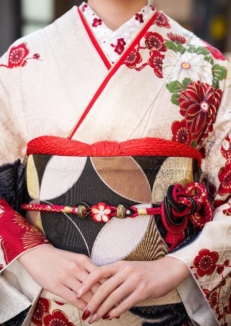ピコ様 振袖、半衿長襦袢、帯【884】【150cm~160cmの方用】