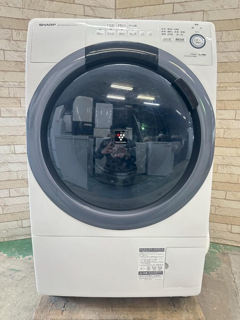 大阪送料無料★3か月保障付★洗濯機★2019年★ES-S7D-WL★IS-841