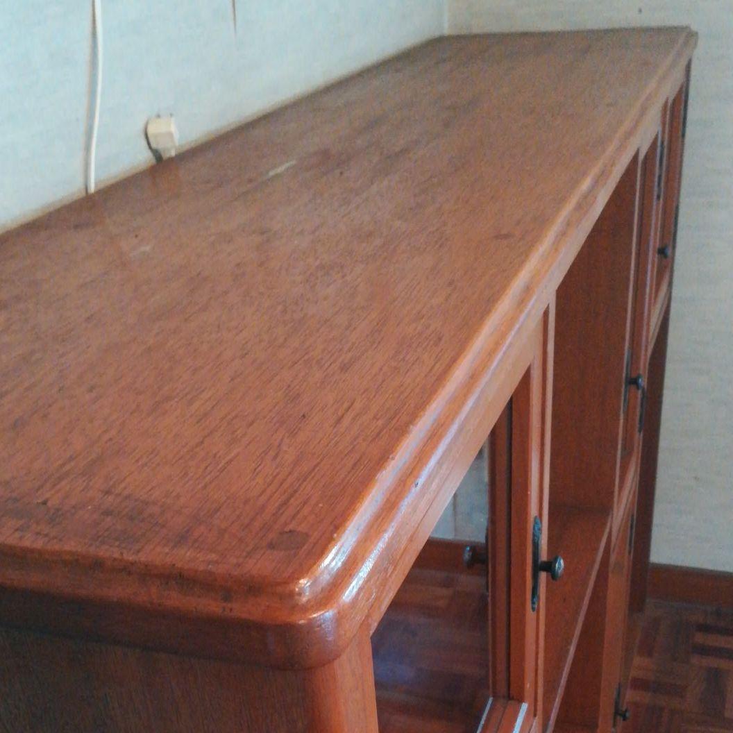 レトロ　ガラス扉家具