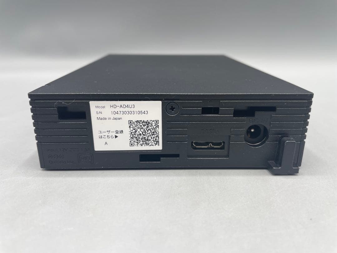 BUFFALO 外付けHDD 4TB HD-AD4U3