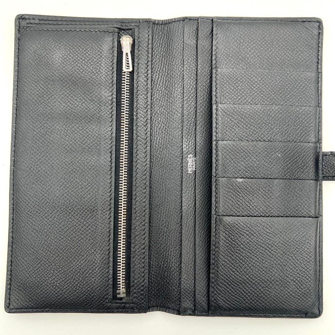 エルメス HERMES べアン クラシック エプソン ブラック シルバー