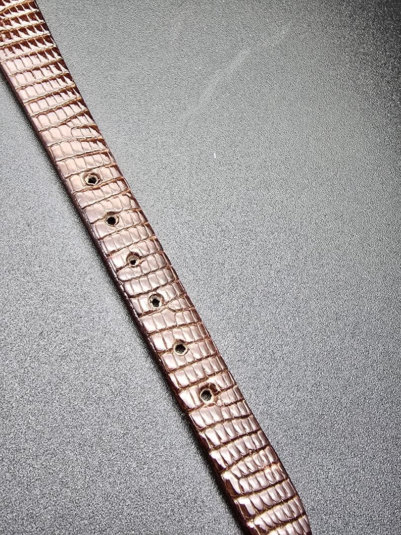 分解掃除 新品ベルト交換済 6500P Gucci ゴールド ブラウンレザー