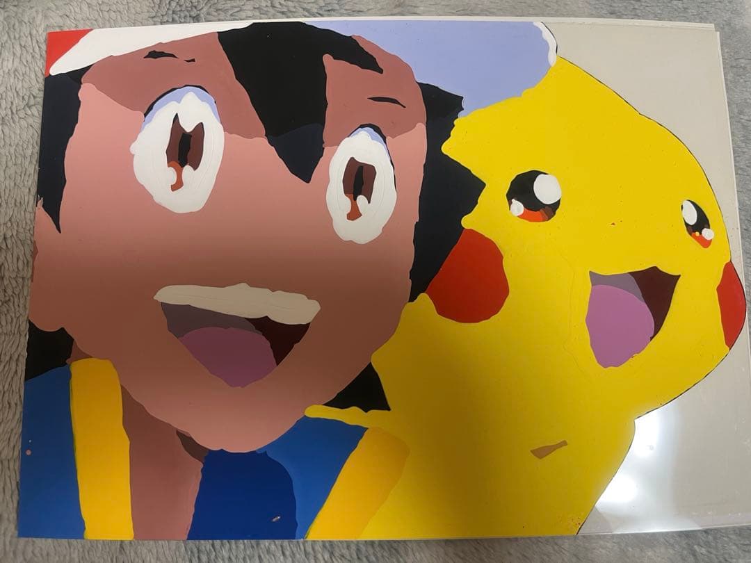 ポケットモンスター　セル画 A1 サトシとピカチュウ ポケモン